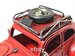 Antique Car Red N. Y. C Taxiyork Taxi Vintage Classic Cars Tin Objects Toys