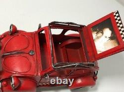 Antique Car Red N. Y. C Taxiyork Taxi Vintage Classic Cars Tin Objects Toys