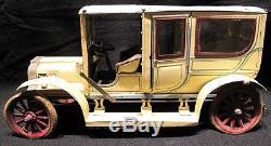 Antique Carette Clockwork Limousine German Tin Toy Car-circa 1910-Parts