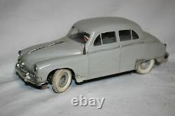 Antique France Rare GEGE SIMCA ARONDE CAR B/O LIGHTS Wind Up Tin Litho Toy