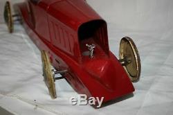 Antique Germany CITROEN GRAND ROSALIE RACE CAR Wind Up Tin Litho Toy