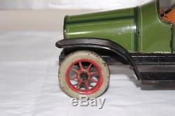 Antique Germany GUNTHERMANN TAXI LIMOUSINE Tin Litho Wind Up Toy Car