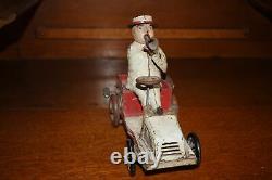 Antique Germany Tin LEHMANN TUT TUT 490 Auto Car Wind Up Toy for Parts or Rest