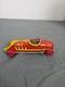 Antique J. Chein Wind Up Tin Litho #52 Racer Indy Race Car Toy with Driver 6.5