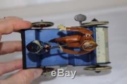 Antique LEHMANN NAUGHTY BOY VIS-A-VIS Clockwork Germany Tin Toy Litho Car