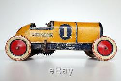 Antique Lehmann GALOP Race Car EPL 760 Germany 1920s Tin Toy clockwork tinplate
