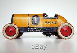 Antique Lehmann GALOP Race Car EPL 760 Germany 1920s Tin Toy clockwork tinplate