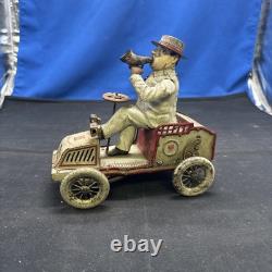 Antique Lehmann Tut Tut Tin Toy Wind-Up Car Germany 1903 A3C Not Working
