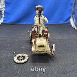 Antique Lehmann Tut Tut Tin Toy Wind-Up Car Germany 1903 A3C Not Working