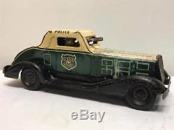 Antique Marx Police Gang Busters Car