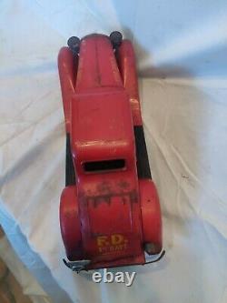 Antique Marx Siren Fire Chief Car, very clean good condition. Eco shipping. Wow