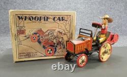 Antique Marx Whoopie Car Tin Litho Windup WithOriginal Box Works