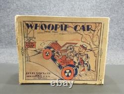 Antique Marx Whoopie Car Tin Litho Windup WithOriginal Box Works