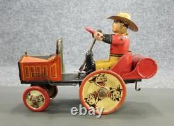 Antique Marx Whoopie Car Tin Litho Windup WithOriginal Box Works