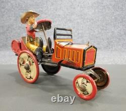 Antique Marx Whoopie Car Tin Litho Windup WithOriginal Box Works