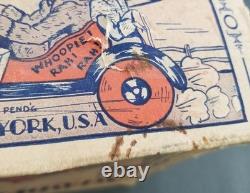 Antique Marx Whoopie Car Tin Litho Windup WithOriginal Box Works