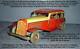 Antique RARE 1936 Mettoy England Clockwork Red Limousine Car Toy No. 59 Near Mint