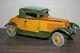 Antique Rare JEP RENAULT COUPE CAR Wind Up Tin Litho Toy