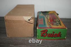 Antique Rare Japan Friction Tin Litho Toy HTC Buick Car in Original Box