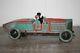 Antique Rare Wind Up Tin Litho Toy Paya Open Wheel Racer Car No Tippco
