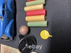 Antique Schuco Telesteering Blue Wind-Up Car 3000 with Original Box & Instructions