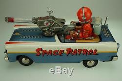 Antique Space Patrol Car T. N. Brand (Nomura) Battery Operated c1959 PA112