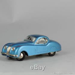 #Antique Tin Toy# DIstler Battery Jaguar Western Germany Sports Car Lithography
