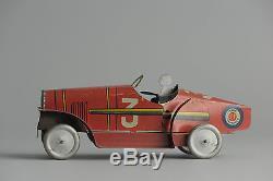 #Antique Tin Toy# Pre War SF PAris Race Car France Rossignol Formula 1 Very RAre