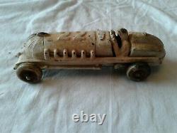 Antique Vintage 1940s Hubley Cast Iron Race Car #22