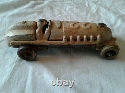 Antique Vintage 1940s Hubley Cast Iron Race Car #22