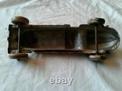 Antique Vintage 1940s Hubley Cast Iron Race Car #22