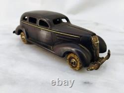 Antique Vintage Cast Metal Composite Toy Wind Up Car