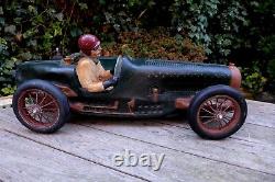 Antique model of the race car collector Bugatti shop playroom over 2 feet long