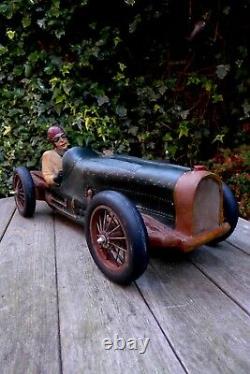 Antique model of the race car collector Bugatti shop playroom over 2 feet long