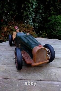 Antique model of the race car collector Bugatti shop playroom over 2 feet long