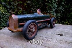 Antique model of the race car collector Bugatti shop playroom over 2 feet long