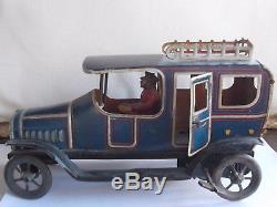 Antique tin toy car 1910s Carette/Bing wind-up