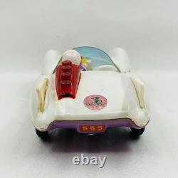 Aoshin Mach GoGoGo 28cm Tin Friction Car with Box 1970s Japan Vintage