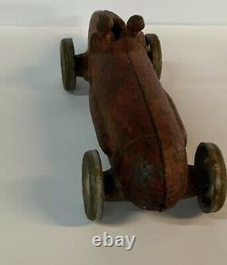 Arcade Hubley Kenton Antique Cast Iron Vintage Toy 2 Man Bullet Racer Race Car