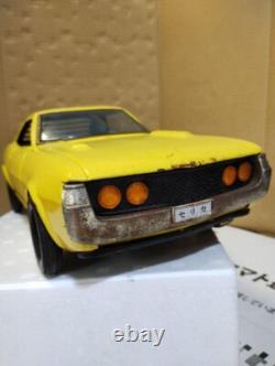 Asahi Toy Tin Toy Car Toyota Celica Daruma Yellow F/S FEDEX 2504