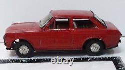 Asahi Toys Datsun Sunny 1000 red friction Tin minicar Super Rare