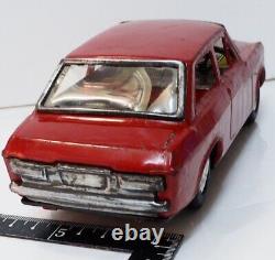 Asahi Toys Datsun Sunny 1000 red friction Tin minicar Super Rare
