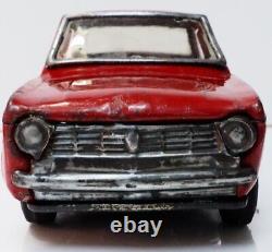 Asahi Toys Datsun Sunny 1000 red friction Tin minicar Super Rare