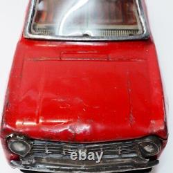 Asahi Toys Datsun Sunny 1000 red friction Tin minicar Super Rare