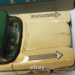 Asahi Toys Pontiac White/Green Tinplate FriXion Miniature Car With Box