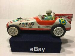 Atc (asahi) Toys Champion #8 Mobilgas Tin Friction Indy Car, Japan, Rare