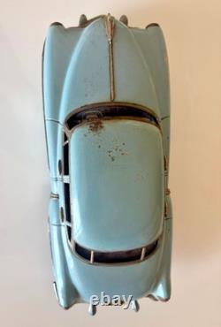Authentic Marusan KOSUGE Cadillac Gray-Blue Tin Friction Toy Car 1950s Japan