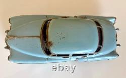 Authentic Marusan KOSUGE Cadillac Gray-Blue Tin Friction Toy Car 1950s Japan