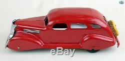 Awesome 1930 Large Vintage American MARX Wind-Up Pressed Steel Car Toy
