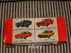 BANDAI FRICTION DRIVE TIN OLDS' TORONADO AMERICAN CAR SERIES WithBOX. WORKING